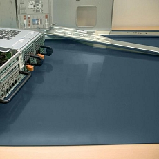 Antistatická podložka pro elektrická zařízení, 120 x 1 000 cm, modrá