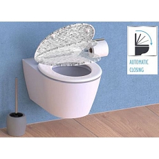 WC prkénko Schütte, soft close, Mosaik Grau