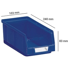 Plastový box 8,3 x 10,3 x 24 cm, zelený