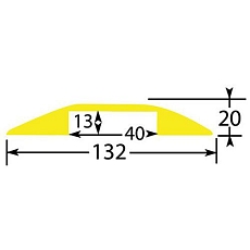 Kabelový most Manutan Expert Trio, rovný, 1 m, černý