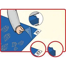 Lepicí rohož, 115 x 60 cm, bílá