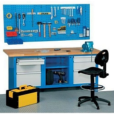 Svařovaný dílenský stůl Redig, 88 x 200 x 70 cm