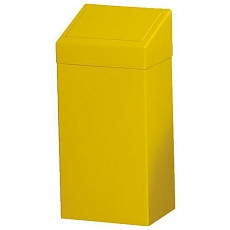 Kovový odpadkový koš na tříděný odpad, objem 50 l, šedý