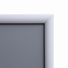 Rám na plakáty P25, ostré rohy, bílý, A2