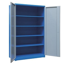 Kovová dílenská skříň, 192 x 110 x 58 cm