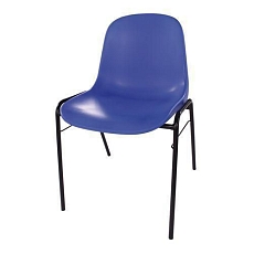Plastová jídelní židle Manutan Expert Chaise, červená