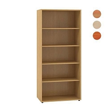 Vysoká široká skříň Alfa 500, 178 x 80 x 45 cm, otevřená, dezén bílá