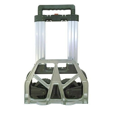 Skládací hliníkový rudl Manutan Expert RU45 s plnými koly a upevňovacím systémem, do 125 kg