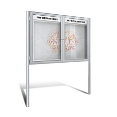 Magnetická vitrína Daisy, dvoukřídlá, 18 x A4