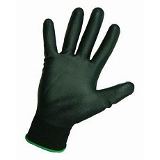 Nylonové polomáčené rukavice bez švů, vel. 7