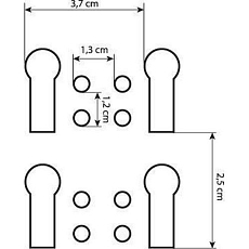 Závěsný panel na nářadí, 60 x 120 cm