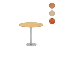 Kruhový konferenční stůl Alfa 400, 90 x 74,2 cm, dezén divoká hruška