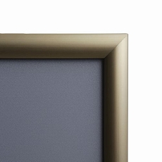 Rám na plakáty P25, ostré rohy, zlatý, A2