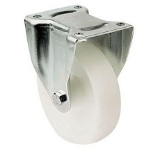 Polypropylenové transportní kolo s přírubou, průměr 50 mm, pevné, kluzné ložisko