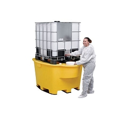 Plastová záchytná vana pod IBC a KTC kontejnery, pro 1 IBC kontejner, kapacita 1 030 l