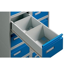 Dvouřadá kovová lístkovnice A5 Severn, 10 zásuvek, bílá