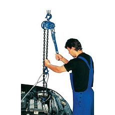 Řehtačkový zvedák s válečkovým řetězem, do 6 300 kg, 3 m