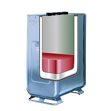 Dvouplášťová nádrž ocel-plast, 700 l