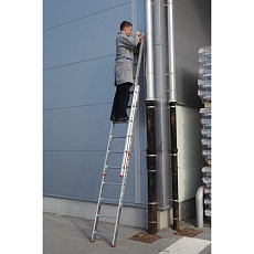 Výsuvný hliníkový žebřík HOBBY, 2 x 7 příček