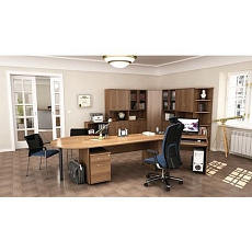 Spojovací deska stolů Gate, 80 x 80 cm (90o), pravé provedení, 1/4 kruh, dezén buk