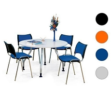 Konferenční židle Smart Chrom, modrá