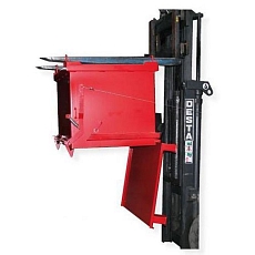 Kontejner s výklopným dnem, objem 1 000 l, červený