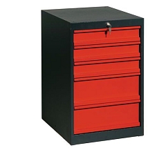 Dílenský stůl Weld s 5 zásuvkami, 84 x 150 x 68,5 cm, antracit