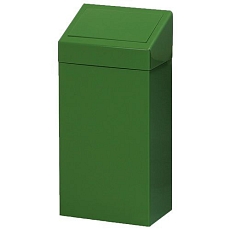 Kovový odpadkový koš na tříděný odpad, objem 50 l, šedý