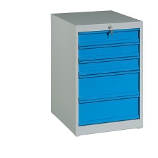 Dílenský stůl Weld s 5 zásuvkami, 84 x 150 x 68,5 cm, šedý