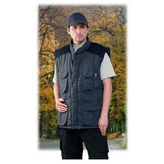 Pánská vesta se 14 kapsami, černá, vel. L