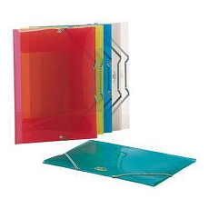 Plastové spisové desky Round, 10 ks, transparentní