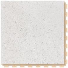 Podlaha Fortelock Business, dezén Light Pure Gray, dlaždice, spára tmavě šedá