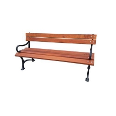 Anglická lavička s opěradlem a područkami, 180 cm