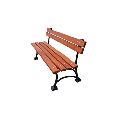 Boho lavička lehká s opěradlem - šířka 150 cm