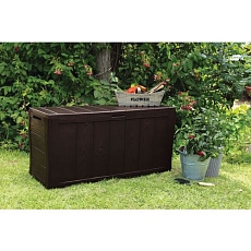 Zahradní úložný box Sherwood, 270 l, hnědý
