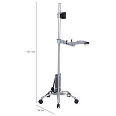 Pojízdný stojan na počítač Manutan Expert