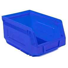 Plastový box Manutan Expert  8,3 x 10,3 x 16,5 cm, modrý