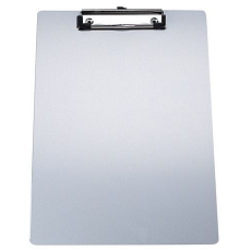 Hliníková psací podložka Manutan Expert s klipem a magnetem, A4, jednodeska