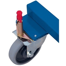 Regálový vozík s nosnými rameny, oboustranný, 24 ramen, 220 x 83 x 180 cm, modrý