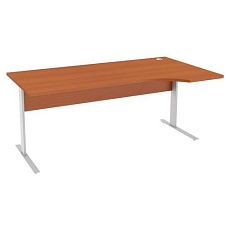 Ergo kancelářský stůl Abonent, 180 x 100 x 75 cm, pravé provedení, dezén javor