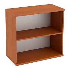 Nízká široká skříň Abonent, 77,4 x 80 x 40 cm, otevřená, dezén třešeň Oxford