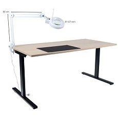 Laboratorní lampa s kruhovou lupou, 22 W - Manutan Expert Jay