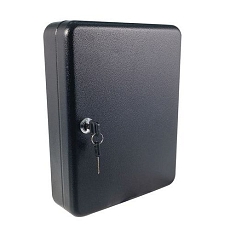 Skříňka na klíče Manutan Expert, 50 háčků, černá