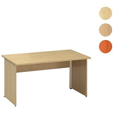 Kancelářský stůl Alfa 100, 140 x 80 x 73,5 cm, rovné provedení, dezén ořech