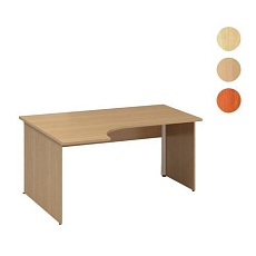 Ergo kancelářský stůl Alfa 100, 180 x 120 x 73,5 cm, levé provedení, dezén divoká hruška