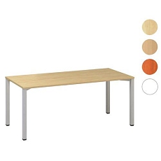 Kancelářský stůl Alfa 200, 180 x 80 x 74,2 cm, rovné provedení, dezén buk Bavaria, RAL9022