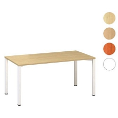 Kancelářský stůl Alfa 200, 160 x 80 x 74,2 cm, rovné provedení, dezén divoká hruška, RAL9010