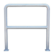 Kovová zábrana, délka 100 cm, průměr 59 mm, žlutá/černá - Manutan Expert