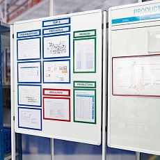 Informační rámečky Tarifold Lean A3, červené