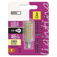 LED žárovka Emos Classic JC, 4,5 W, E14, neutrální bílá